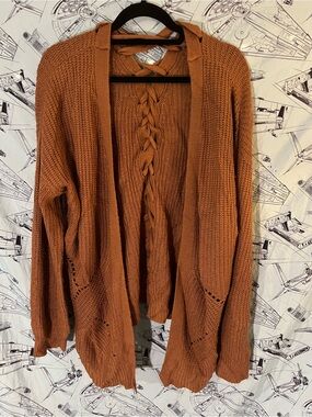 Moral Fiber Open-Front Knit Cardigan